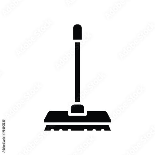 silhouette icon of a floor mop