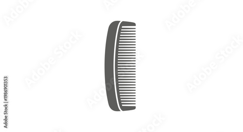 Metal comb with fine teeth.