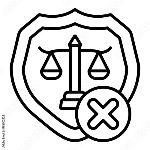 Illegal insurance Icon