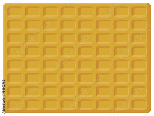 A vibrant yellow silicone waffle mat on a clean white background