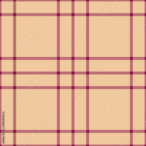 Factory pattern fabric plaid, wine vector texture textile. Stylish background seamless check tartan in red and orange colors.