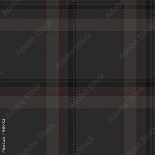 Customized plaid seamless check, artwork tartan textile pattern. Graph vector fabric background texture in grey and dark colors.