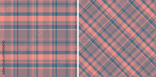 Background texture plaid of seamless fabric pattern with a vector textile tartan check. Set in popular colors. Vogue fashion trends for the season.