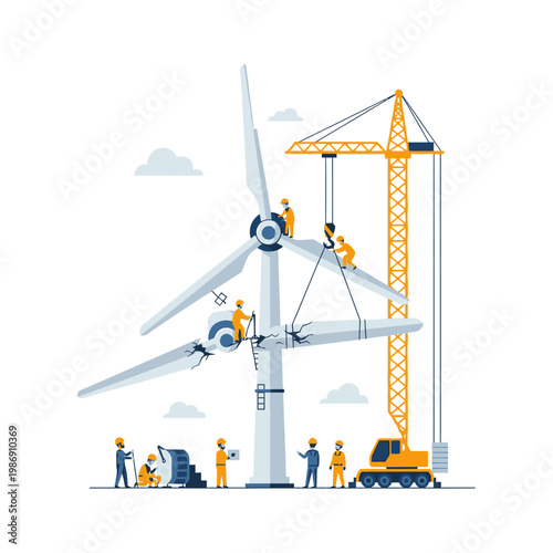 Wind Turbine Repair and Maintenance