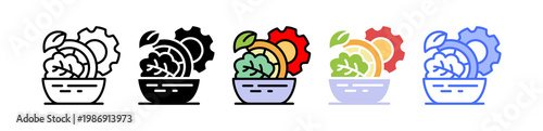 Functional Food multiple icon