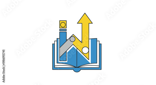 Education Growth Learning Progress Icon.
