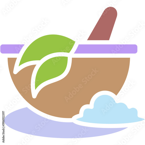 Herbal Extract colorfull color illustration