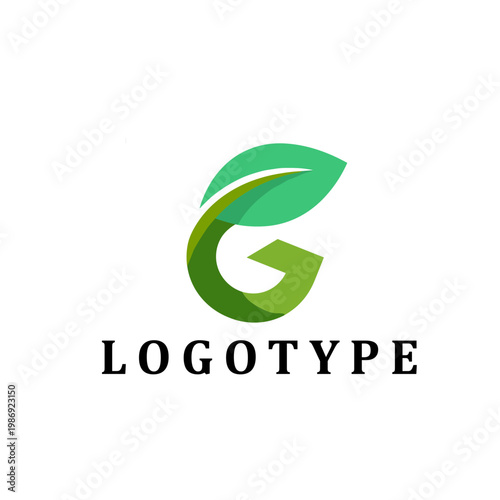 Green Letter G Eco Friendly Leaf Logo Design for Organic Brand Identity