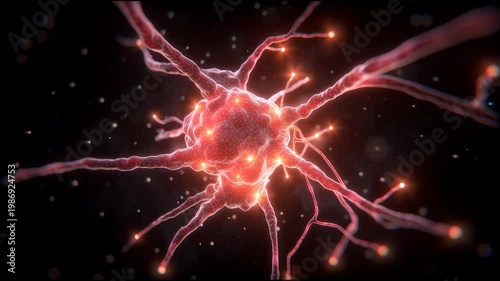 Neural Activity Visualization Shows Glowing Neurons Firing in Real-Time Over Several Frames From a Scientific Study