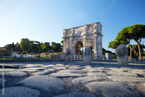 The Arch of Constantine in Rome, Italy