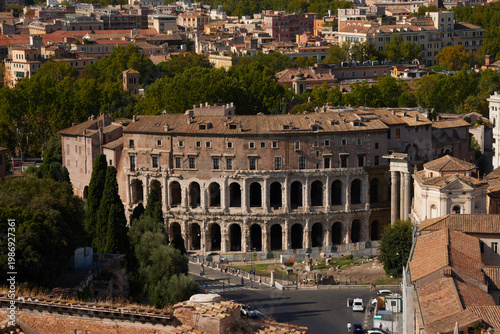 Canvas Print The Theatre of Marcellus in Rome, Italy
