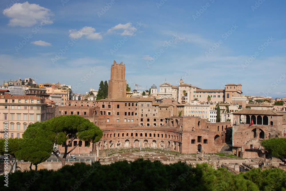 Fototapeta premium Trajan's market in Rome, Italy