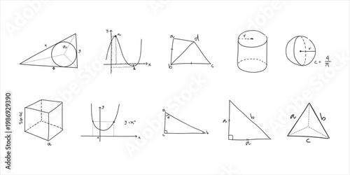 Hand Drawn Mathematics Element 