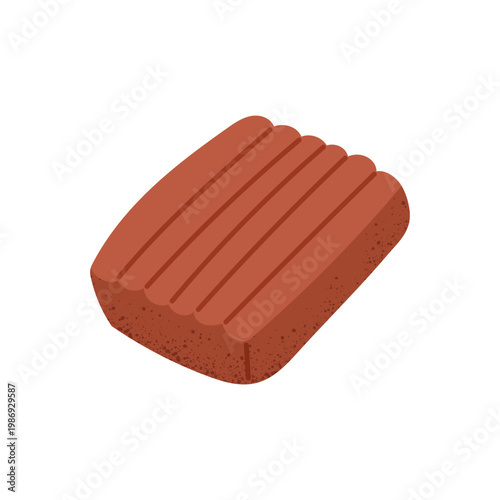 Chocolate shortbread cookie