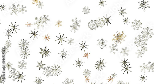 Abstract snowflake design o...