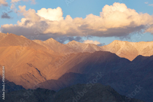 sunset in the mountains