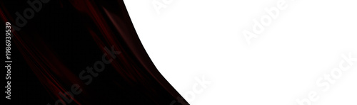 Dramatic abstract of flowing dark red fabric against a clean white backdrop. Perfect for textures, backgrounds, and crea