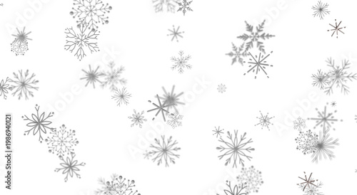 Abstract winter pattern wit...