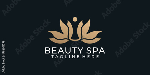 Luxury beauty spa boutique wedding feminine logo design inspiration