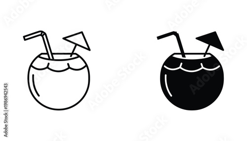 Coconut Drink Tropical Refreshment Summer Beverage