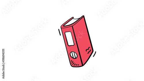 Take your hands on this amazing doodle style animated icon of file folder