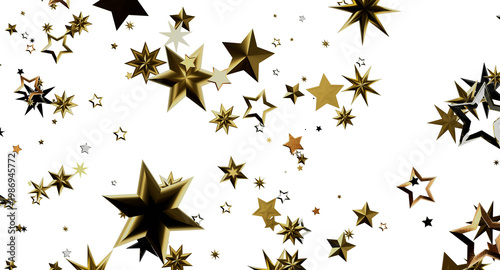 Abstract gold stars backgro...