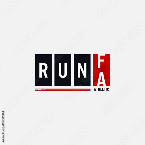 run faster t shirt design print

