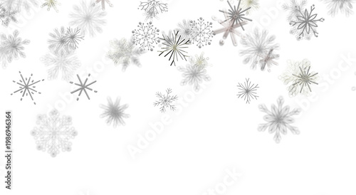 Abstract falling snowflakes...