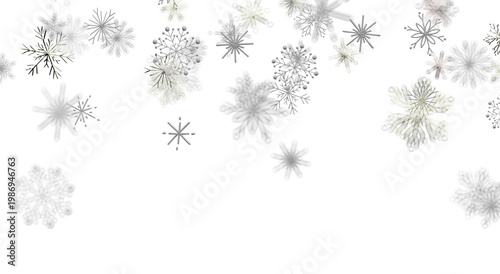 Falling snow flakes pattern...