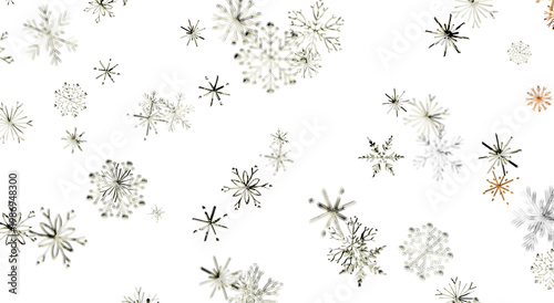 Decorative snowflake patter...