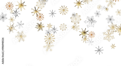 Abstract falling snowflakes...