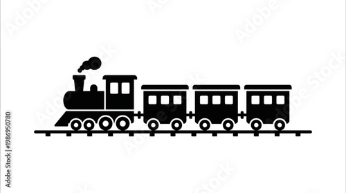 Vector illustration of people traveling through the city with a bus silhouette, car, and locomotive train design