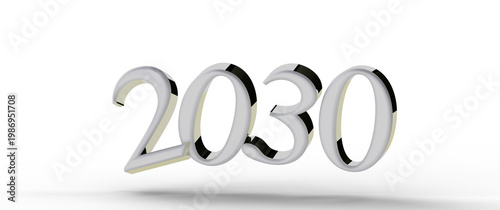 3D render of the year 2030,...