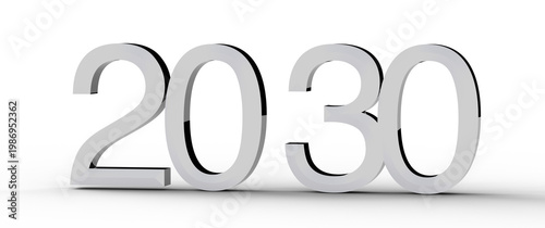 3D render of the year 2030,...