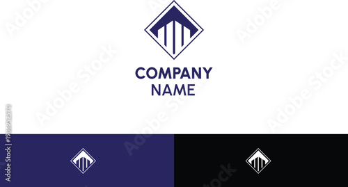 Building Diamond Shaped Logo for Property Building Company