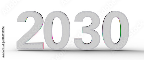 3D render of the year 2030,...