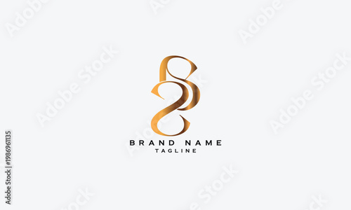 BZ, ZB, Abstract initial monogram letter alphabet logo design