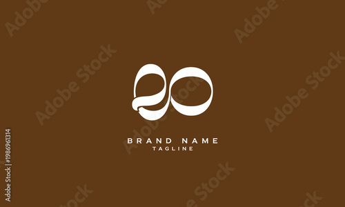 EO, OE, Abstract initial monogram letter alphabet logo design