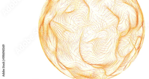 Dynamic gold lines swirl an...