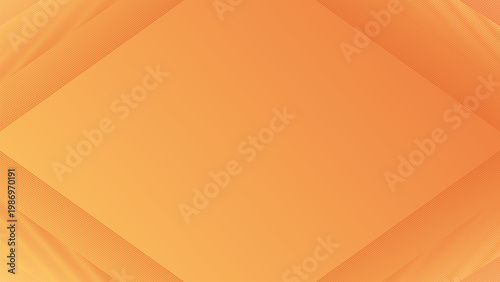 Abstract orange gradient background with geometric smooth layers and warm modern light texture
