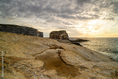 Breathtaking Coastal Landscapes of Malta: Cliffs, Rocks, and Sea