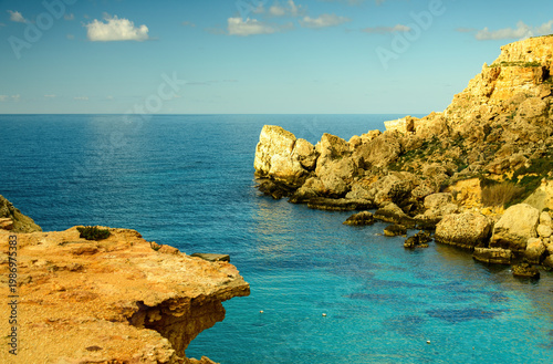 Breathtaking Coastal Landscapes of Malta: Cliffs, Rocks, and Sea