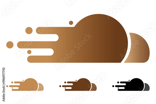 Abstract fast flow illustration for digital innovation concept