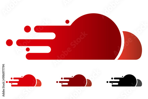 Futuristic dynamic logo for startup branding and technology