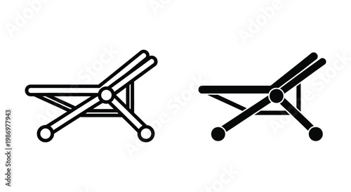 Stroller icon set, baby carriage symbol, vector illustration isolated on white background