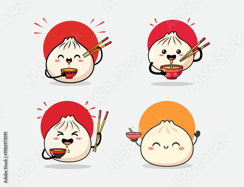 dimsum logo or icon illustration design template