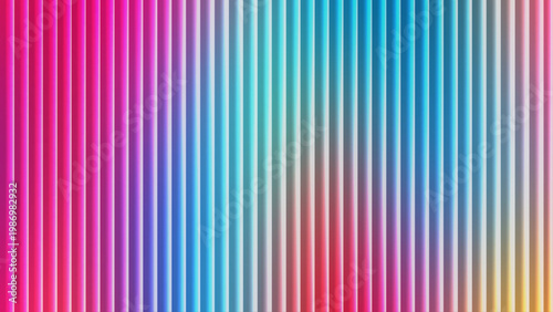 Vibrant vertical gradient of digital color strips blending together illustration