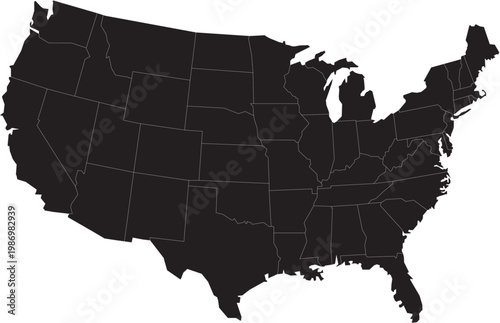 Detailed map of USA
