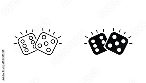 Dice Casino Game Chance Luck Symbol