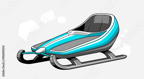 Modern Futuristic Sled For Winter Sports Adventure